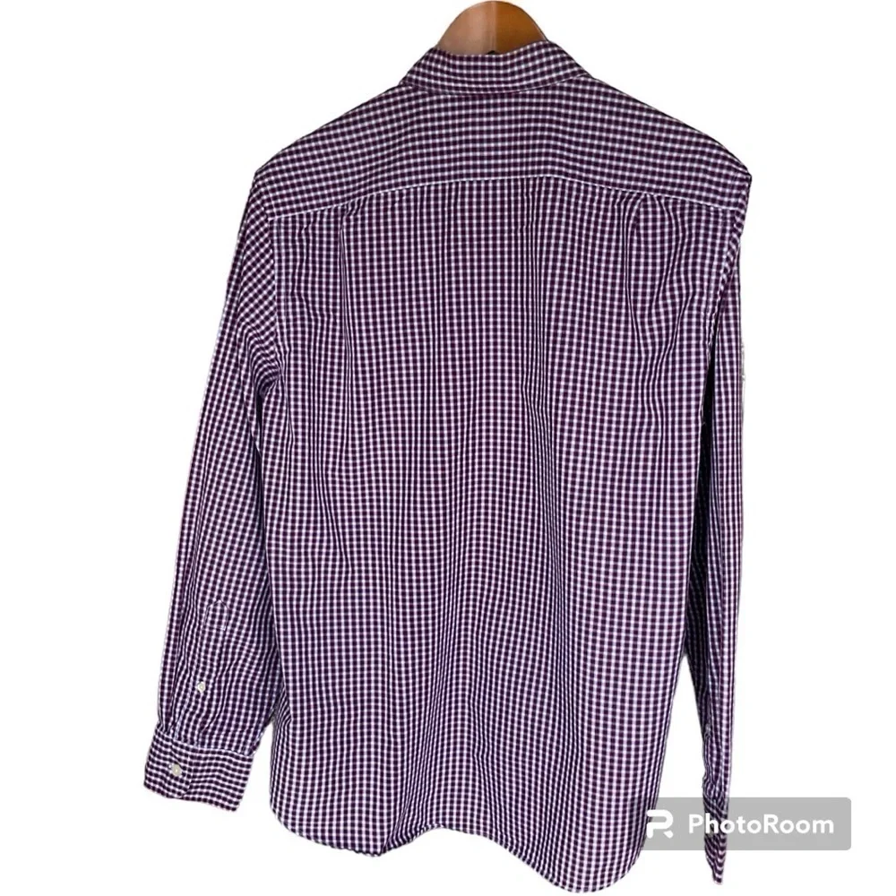 J CREW MENS BUTTON DOWN CHECKED SHIRT SIZE L